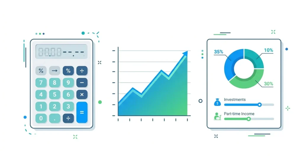 barista fire calculator investment income breakdown
