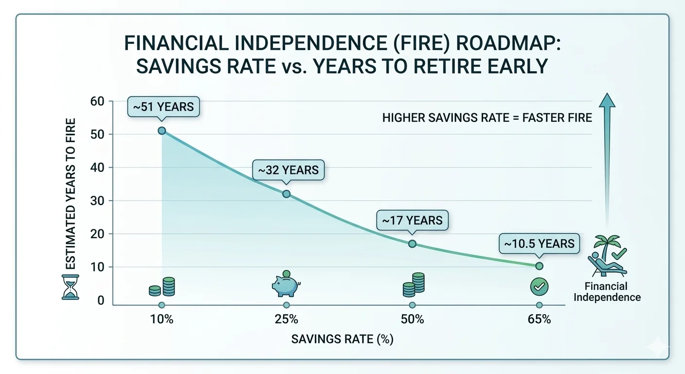 fire savings rate chart