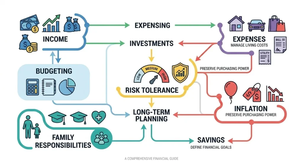 what is fu money factors affecting financial target including expenses income and inflation